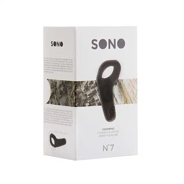 Sono - Cockring № 7. Elastyczny ring na penisa, silikon medyczny.