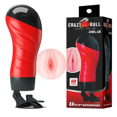 Crazy bull - Delia. Wibrująca wagina z przyssawką. Ponętna ale dyskretna.