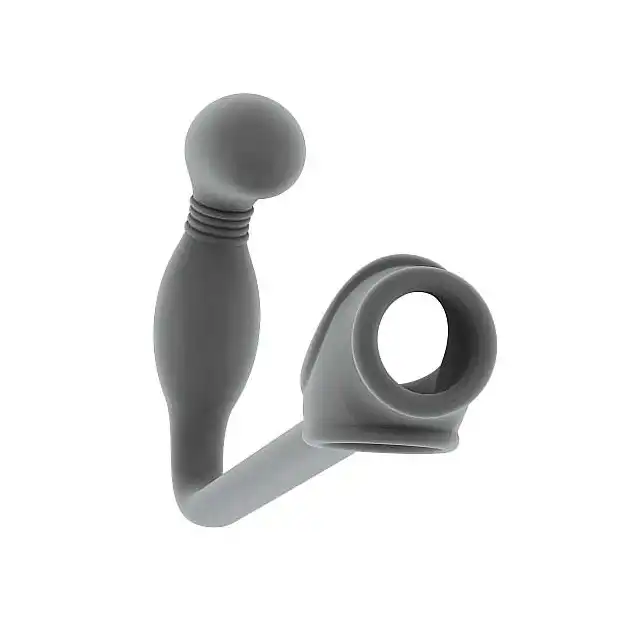 Sono - Butt Plug With Cockring № 2. Wtyczka analna z ringiem na penisa. Silikon medyczny.
