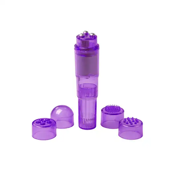 Easy Toys - Pocket Rocket. Mini wibrator z wymiennymi końcówkami.