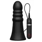 Kink by DocJohnson - Silicone Butt Plug Ridged. Wibrujący plug analny. 20 cm.