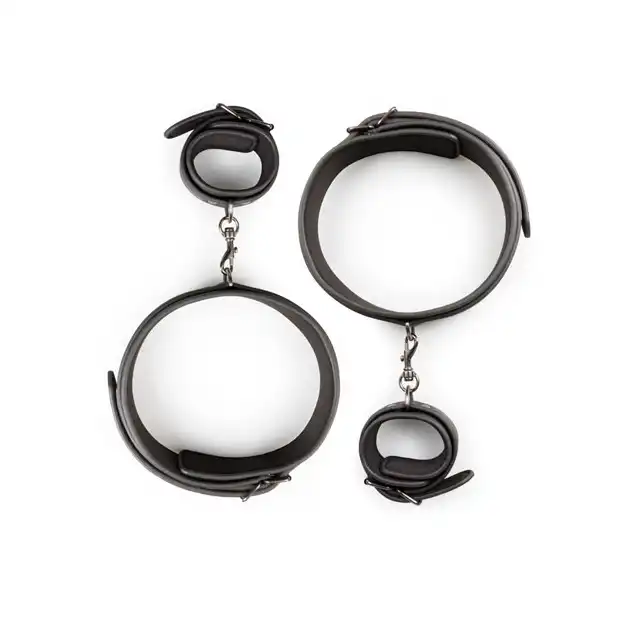 Easy Toys - Thigh &amp; Wrist Cuff Restraint Set. Pasy na uda z mankietami na nadgarstki.