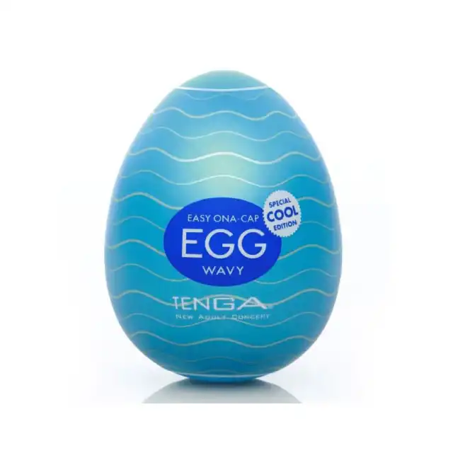Tenga - Egg Wavy. Cool Edition. Masturbator męski, efekt chłodzenia.