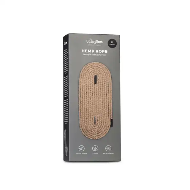 Easy Toys - Hemp Rope. Naturalna lina do krępowania. 10 m.
