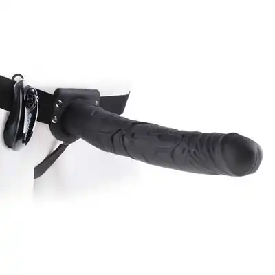 Fetish Fantasy - Vibrating Hollow Strap-On. Proteza dla mężczyzn. 29cm.