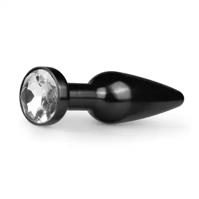 Easy Toys - Metal Butt Plug. Metalowa wtyczka analna z pięknym kryształem.