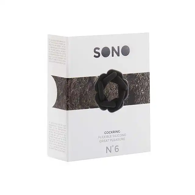 Sono - Cockring № 6. Elastyczny ring na penisa, silikon medyczny.