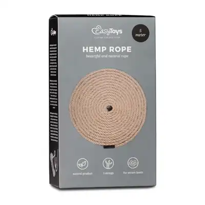 Easy Toys - Hemp Rope. Naturalna lina do krępowania. 5 m.