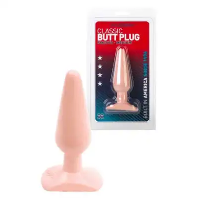 Doc Johnson. Classic Butt Plug Medium. Klasyczna, gładka wtyczka analna.