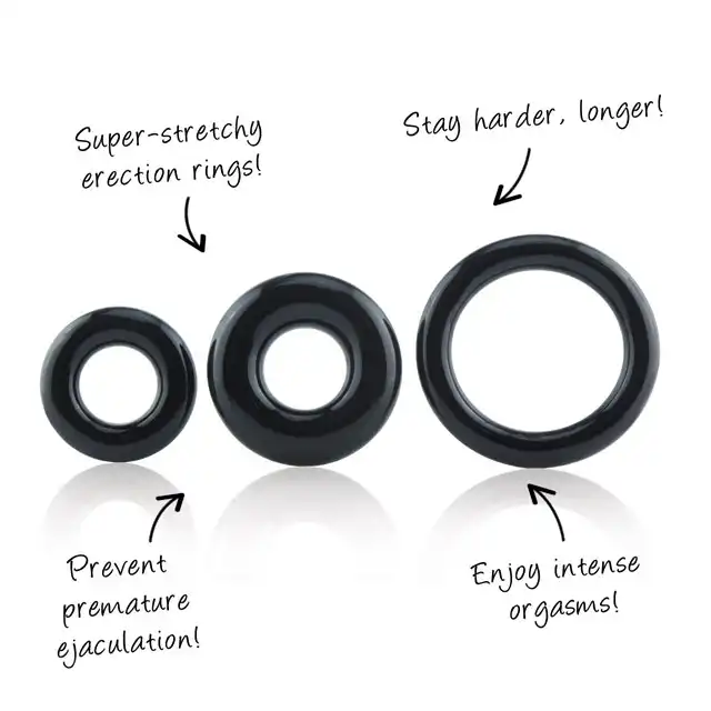 The Screaming O - Ring O. Super elastyczne ringi podtrzymujące erekcję.