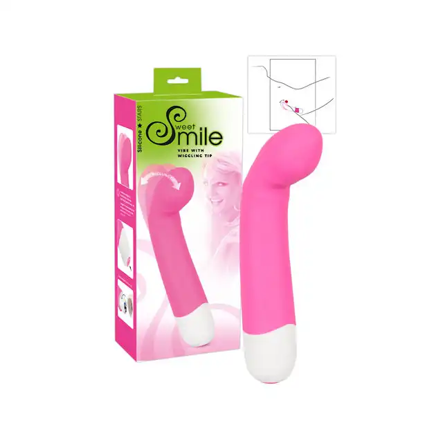 Sweet Smile - Vibe With Wiggling Tip. Wibrator z ruchomą główką.**Wyjątkowy Produkt