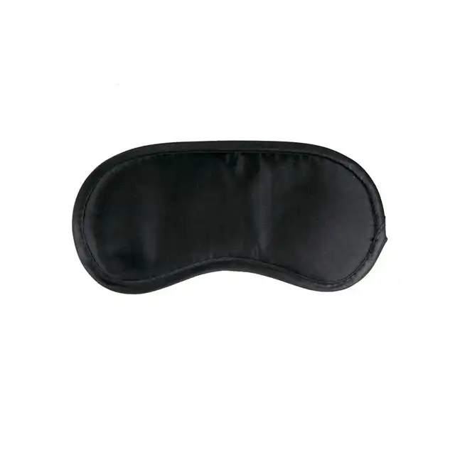 Easy Toys - Satin Blindfold. Czarna opaska na oczy z miękkiej satyny.