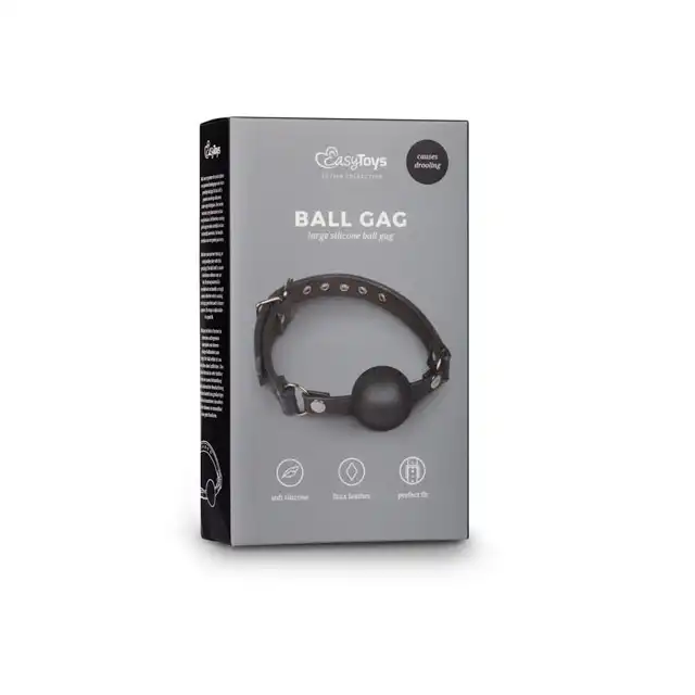 Easy Toys - Large Silicone Ball Gag. Knebel z silikonową kulką.