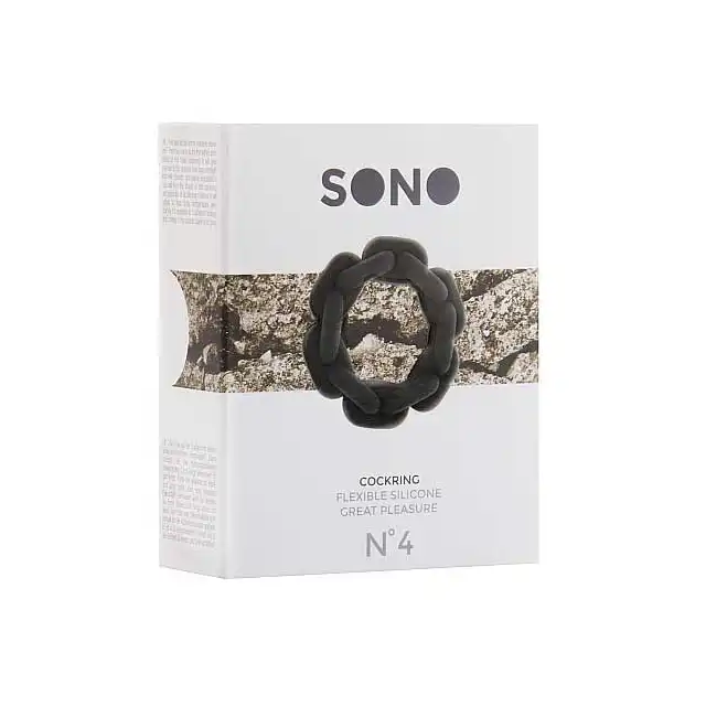 Sono - Cockring № 4. Elastyczny ring na penisa, silikon medyczny.