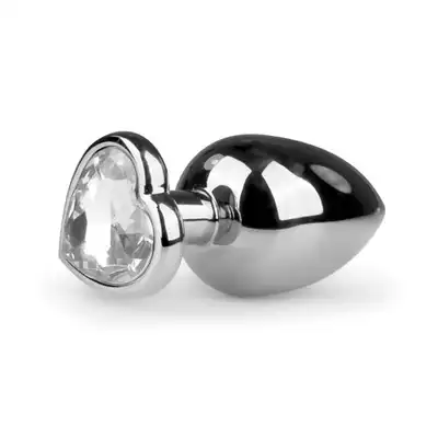 Easy Toys - Metal Butt Plug. Metalowa wtyczka analna z pięknym kryształem.