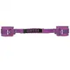 Ouch! - Adjustable Leather Handcuffs Purple. Kajdanki z uchwytem.