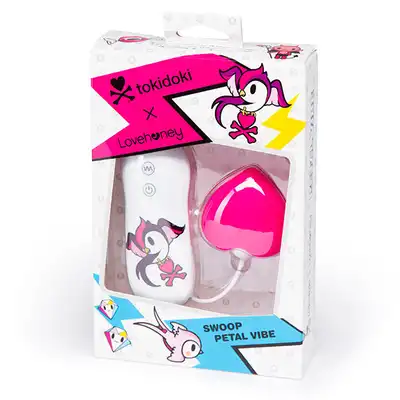 Tokidoki - Swoop Petal Vibe.  Jajeczko wibrujące z miękką, silikonową nakładką.