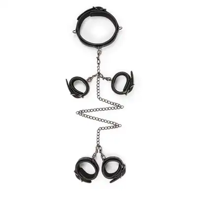 Easy Toys - Six Piece Full Restraint Set. Zestaw do całkowitego zniewalania.