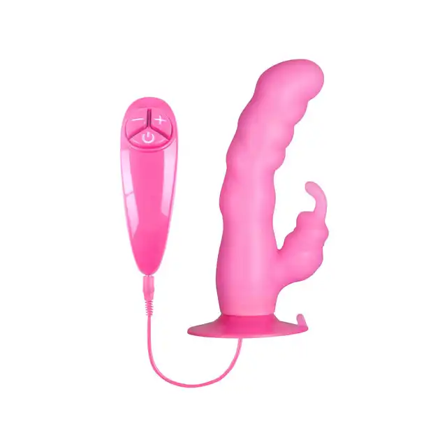 NMC - Icy Bunny. Wibrator z przyssawką. Miekki silikon medyczny.