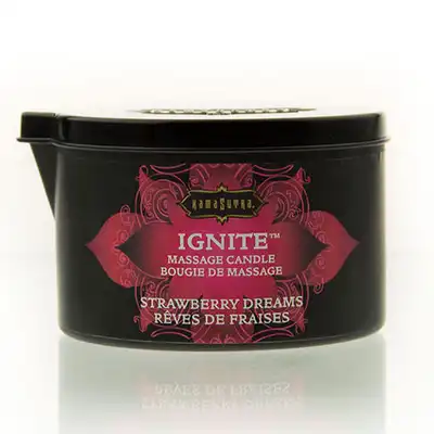 Kamasutra - Bougie De Massage. Świeca do masażu, truskawka.