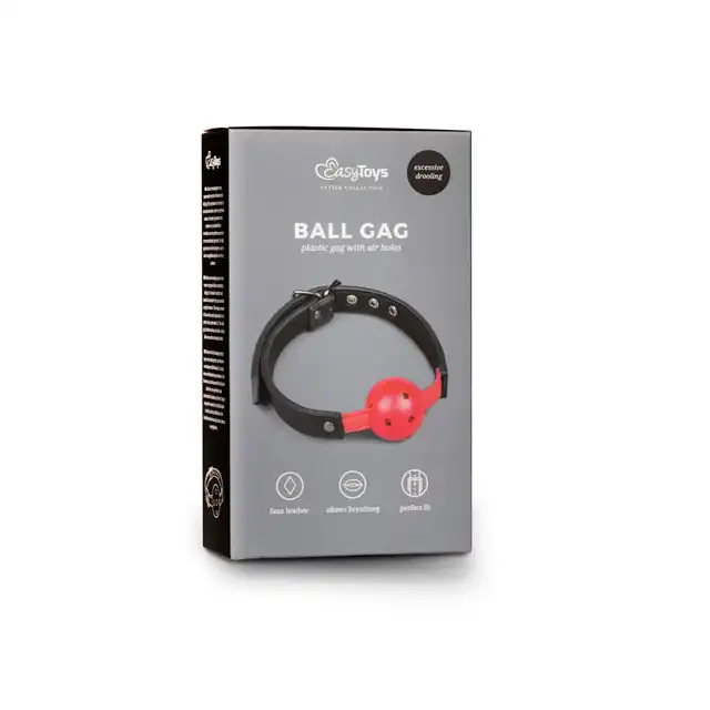 Easy Toys - Ball Gag. Knebel z otworkami.