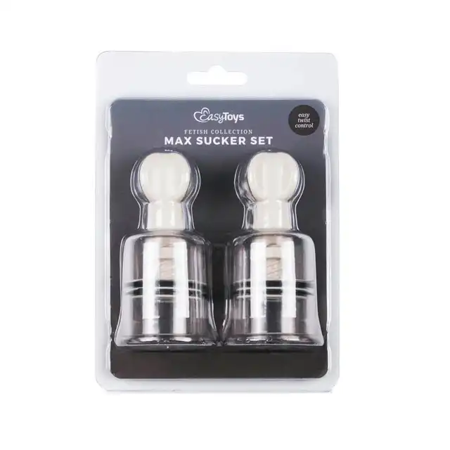 Easy Toys - Max Sucker Set. Super moce przyssawki do sutków.