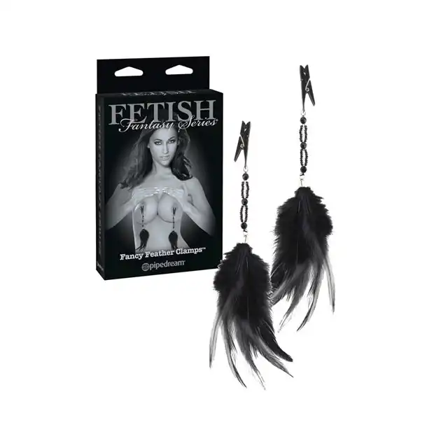Fetish Fantasy - Fancy Feather Clamps. Klamerki na sutki z piórkami.