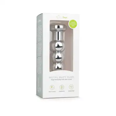Easy Toys - Metal Butt Plug. Duża, metalowa wtyczka analna. Ozdobna!