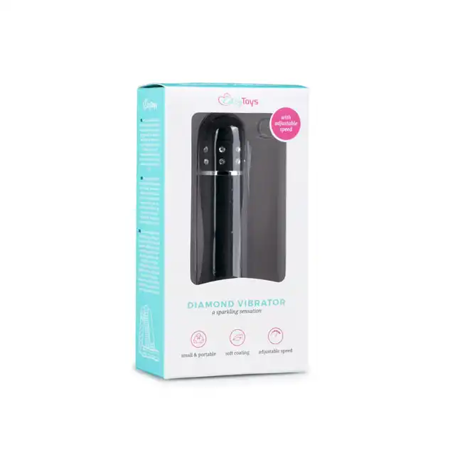 Easy Toys - Diamond Vibrator. Elegancki wibrator z diamencikami.