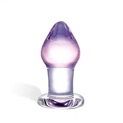 Gläs - Amethyst Rain Butt Plug. Szklana wtyczka analna.