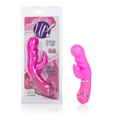 California Exotic Novelties - Scoop It Up! Silikonowy wibrator, podwójna rozkosz.