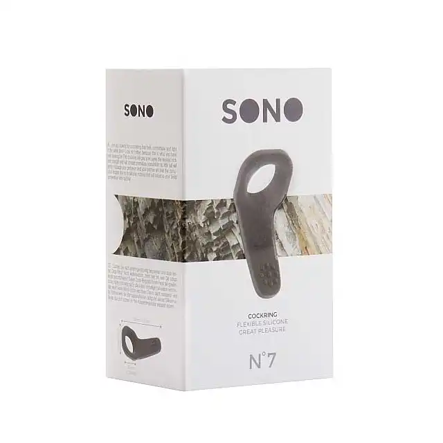 Sono - Cockring № 7. Elastyczny ring na penisa, silikon medyczny.