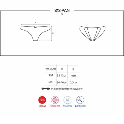 Obsessive - 818-PAN-1 Urocze figi. rozmiar L/XL