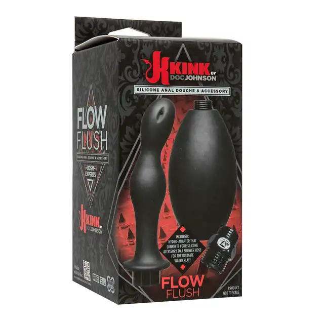 Kink by DocJohnson - Flow Flush. Gruszka do lewatywy z końcówką.