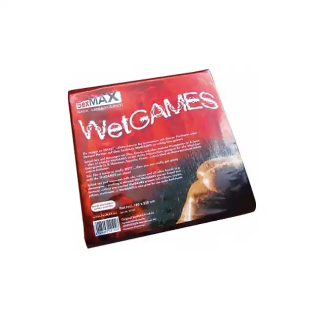 Sexmax - Wet Games - Lackowe prześcieradło do zabaw z olejkami do masażu.