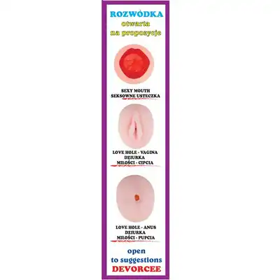 Bseries -  Rozwódka. Lalka miłości, trzy otworki.