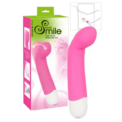 Sweet Smile - Vibe With Wiggling Tip. Wibrator z ruchomą główką.**Wyjątkowy Produkt