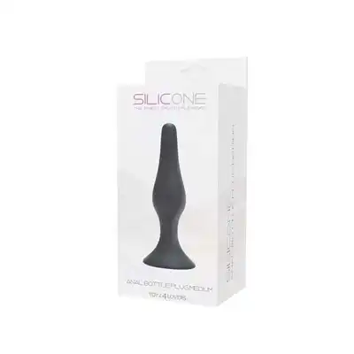 Silicone - Anal Bottle Plug Medium. Wąska wtyczka analna.