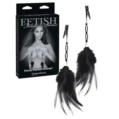 Fetish Fantasy - Fancy Feather Clamps. Klamerki na sutki z piórkami.