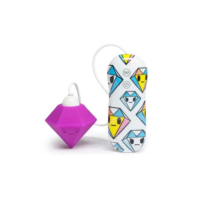 Tokidoki - Solitaire Petal Vibe. Jajeczko wibrujące z silikonową nakładką. miękką,