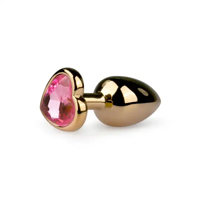 Easy Toys - Metal Butt Plug. Metalowa wtyczka analna z pięknym kryształem.