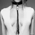 Bijoux Indiscrets - Maze  Black Tassel Choker. Obroża.