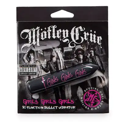 Mötley Crüe - Girls Girls Girls. Mini wibrator z edycji limitowanej.