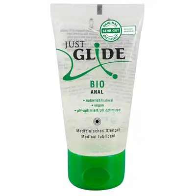 Just Glide - Bio Water Organic Anal Gel 50 ml. Organiczny analny żel poślizgowy. 