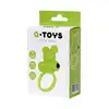 A-toys - Cock ring green bear. 6,9 cm, wodoodporny, ultra gładki silikon! 