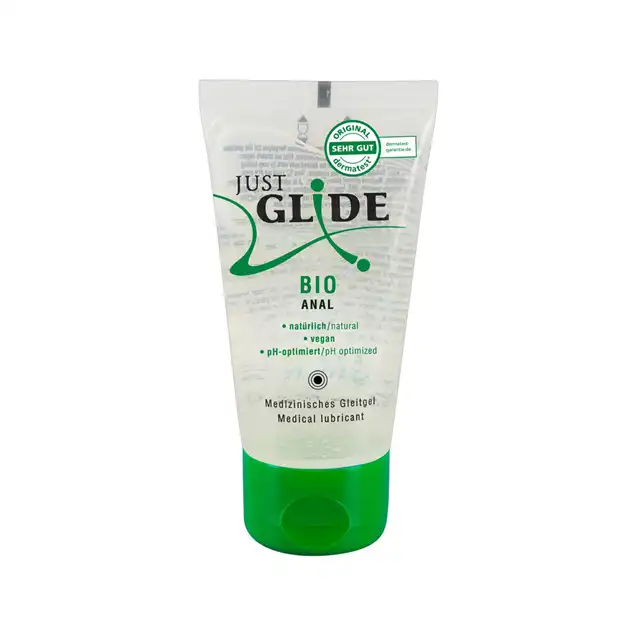 Just Glide - Bio Water Organic Anal Gel 50 ml. Organiczny analny żel poślizgowy. 