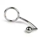 Sinner - Metal Cock Ring With Anal Plug. Ring erekcyjny i plug analny w jednym! 45 mm średnicy. Mega Sale!