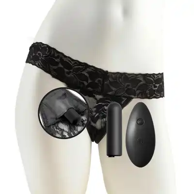 Fetish Fantasy Series Limited Edition Remote Control Vibrating Panties - Black