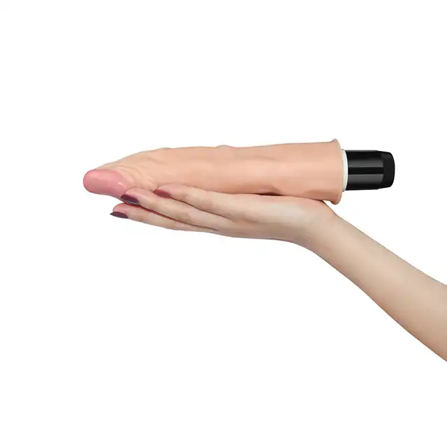 LoveToy - Reel Feel Flexi. Elastyczny super wibrator z cyber skóry 9,5". Miękki materiał, świetna giętkość.