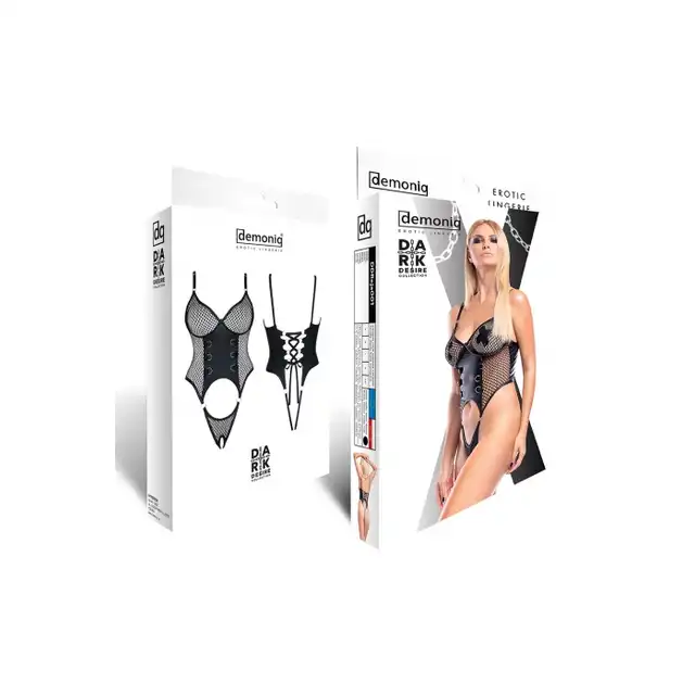 Demoniq - DDReja001. Czarne, seksowne body w rozmiarze M. 